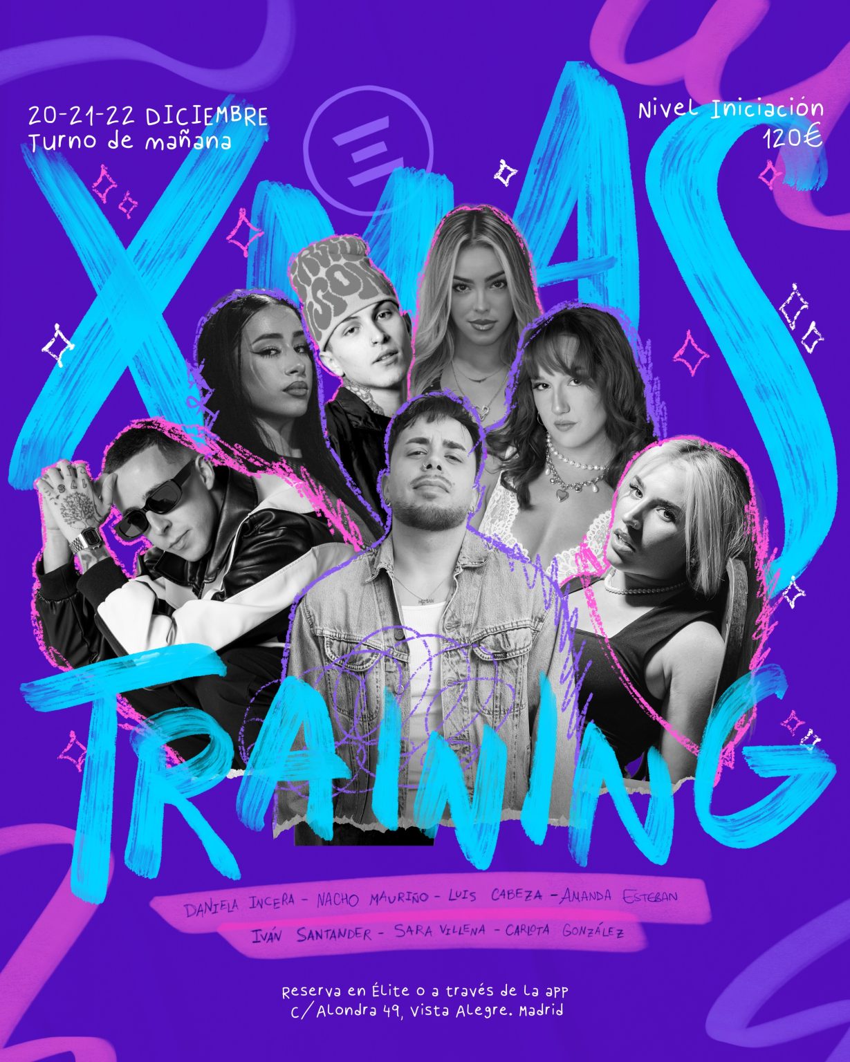 intensivos de baile urbano navidad 25-26 nivel principiante iniciación en Madrid