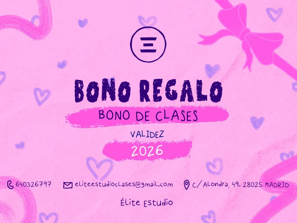 regalo para san Valentín. Bono de clase de baile urbano en Madrid.