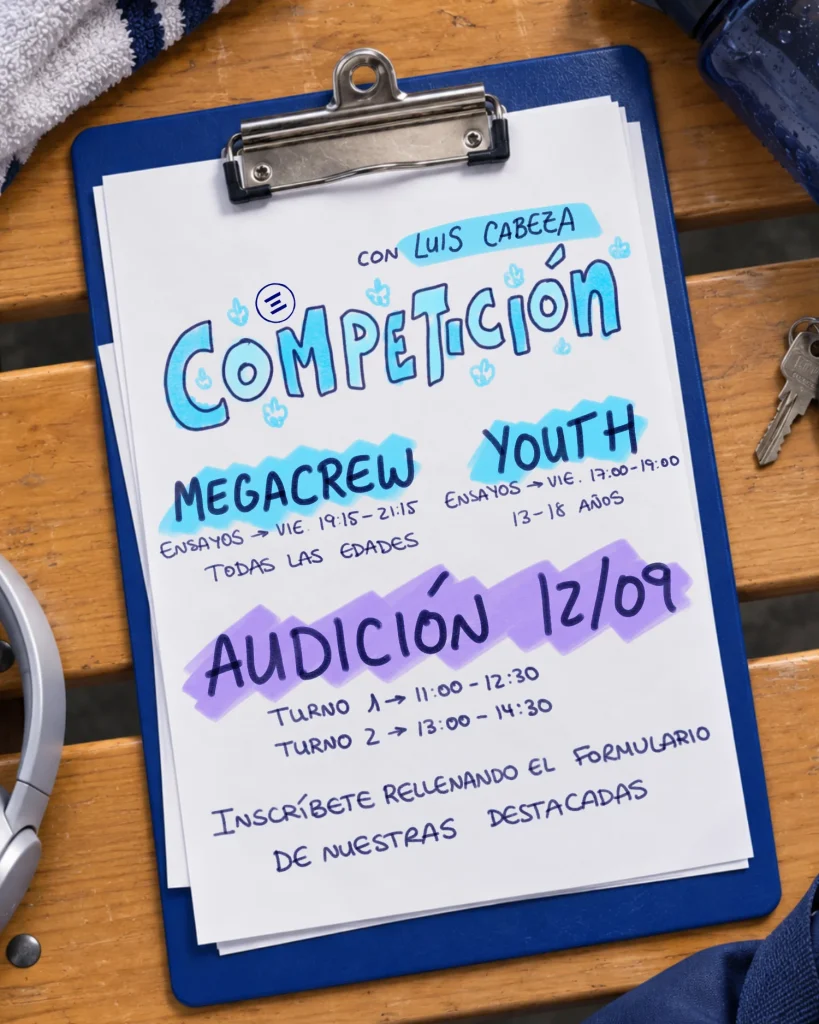 grupos de competición de baile urbano en Madrid. Youth y Megacrew. Todas las edades.