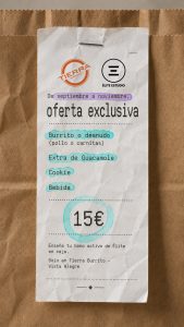 Menú Élite en el Tierra burrito de Vista Alegre